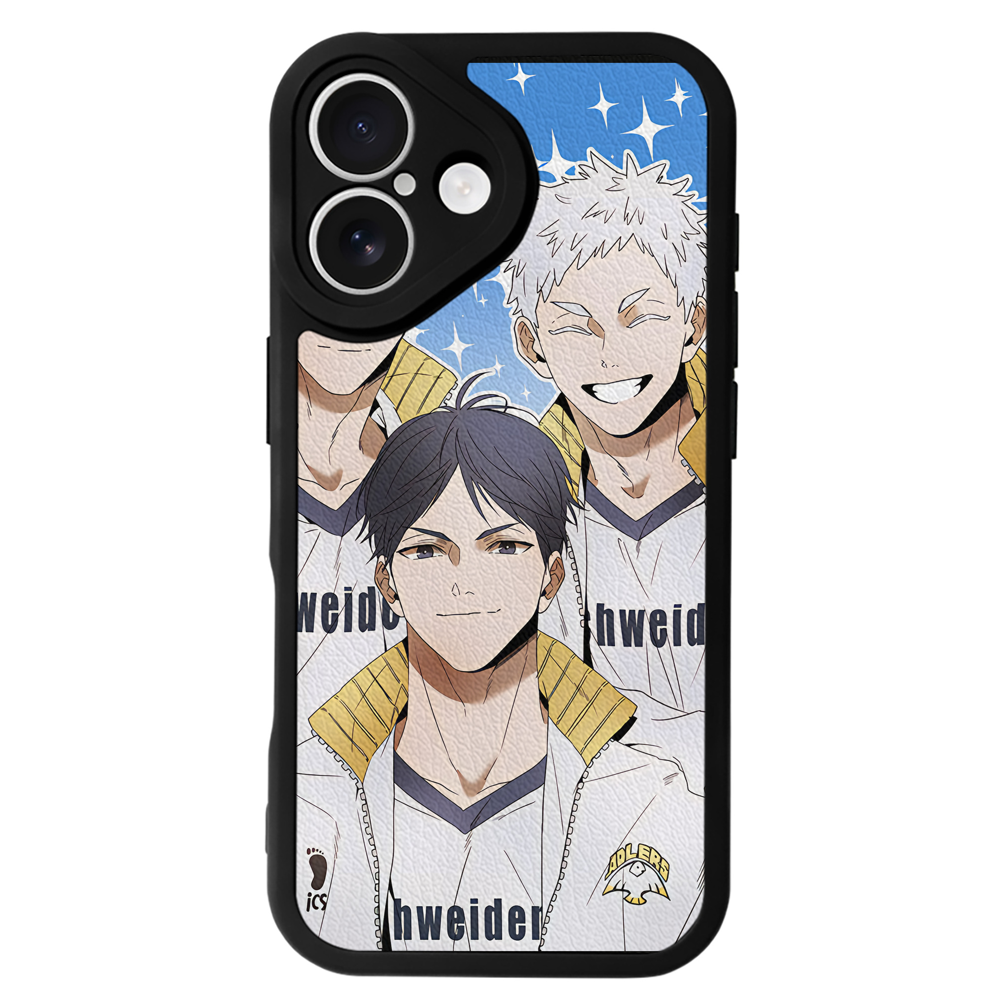 （画像用） ハイキュー!! Haikyu!! 【iPhone 16シリーズ対応】シリコンスマホケース（レザー調） 材質：シリコン